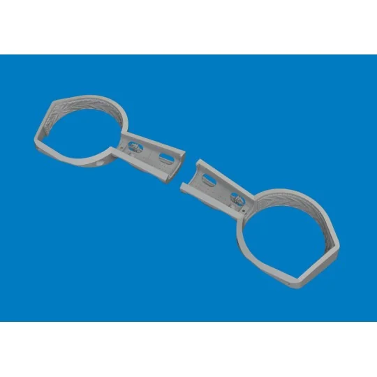 Bf 109G wheel bays angular PRINT for Eduard, 1/48 - Eduard Accessor...