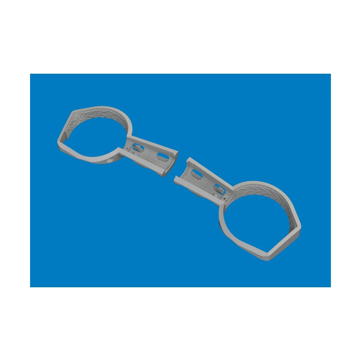 Bf 109G wheel bays angular PRINT for Eduard, 1/48 - Eduard Accessor...