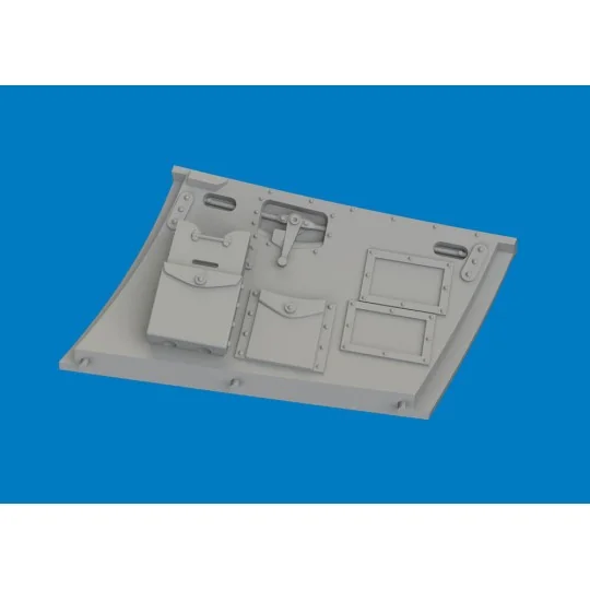 Hurricane Mk.I cockpit door PRINT for Arma Hobby, 1/48 - Eduard Acc...