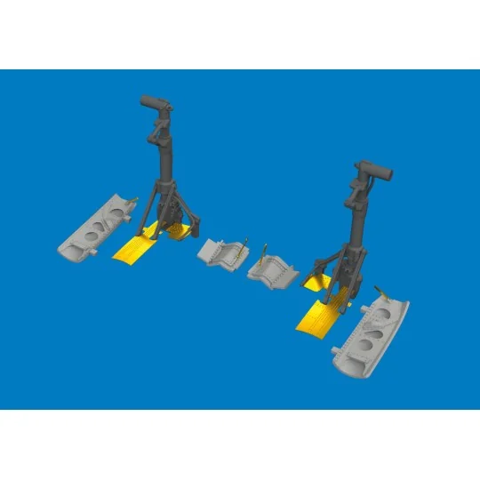 P-40K undercarriage legs PRINT for Eduard, 1/48 - Eduard Accessorie...