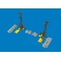 P-40K undercarriage legs PRINT for Eduard, 1/48 - Eduard Accessorie...