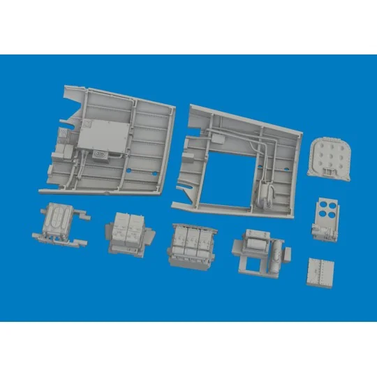 P-40K radio compartment PRINT for Eduard, 1/48 - Eduard Accessories...