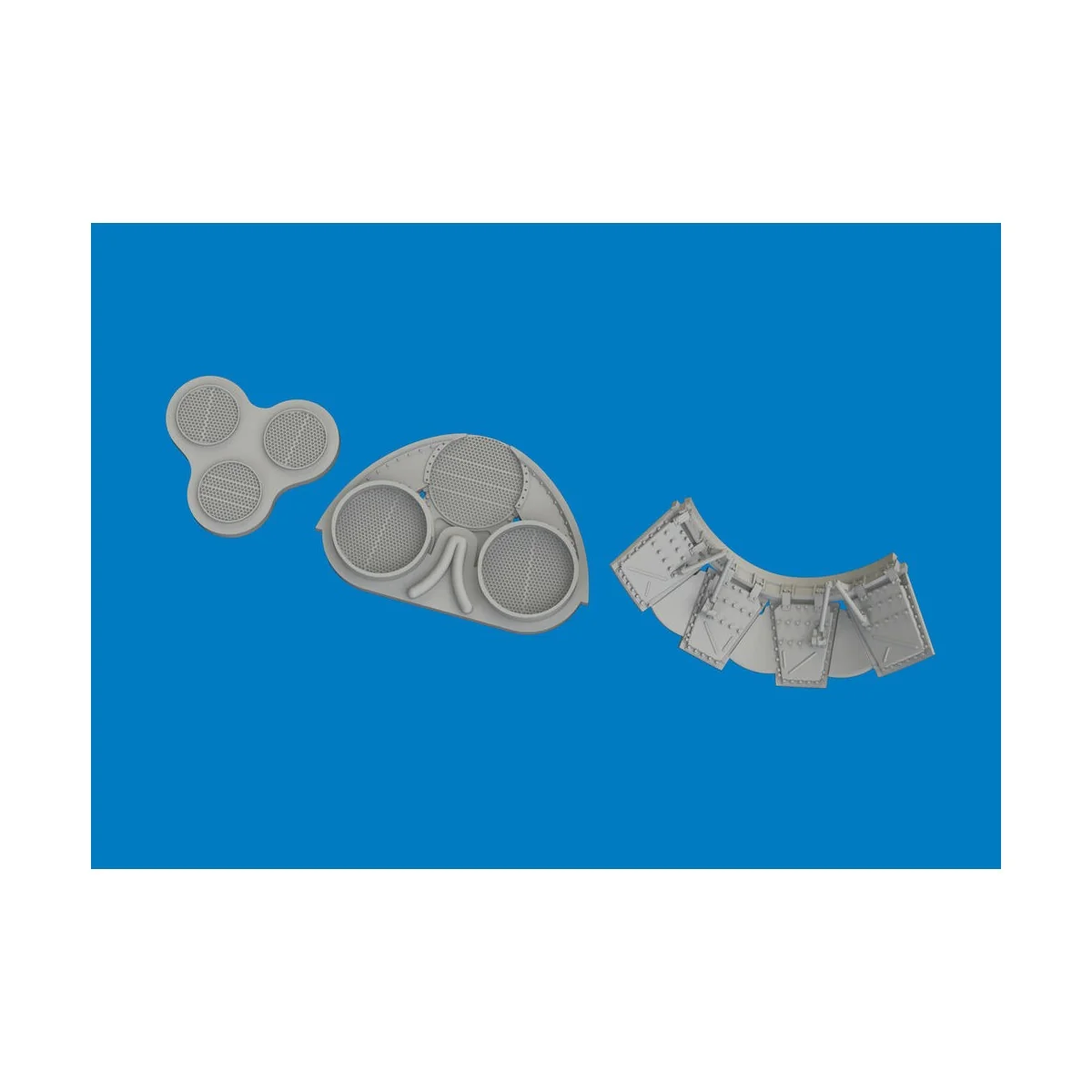 P-40K radiators upgrade set PRINT for Eduard, 1/48 - Eduard Accesso...