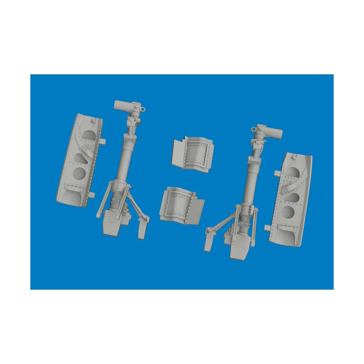 P-40K undercarriage legs PRINT for Eduard, 1/48 - Eduard Accessorie...