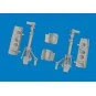 P-40K undercarriage legs PRINT for Eduard, 1/48 - Eduard Accessorie...