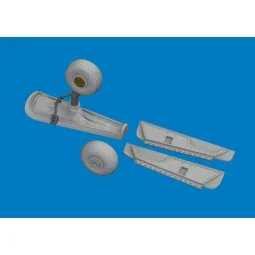 P-40K tail wheel bay PRINT for Eduard, 1/48 - Eduard Accessories 64...