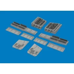 P-40K gun bays PRINT for Eduard, 1/48 - Eduard Accessories 6481195