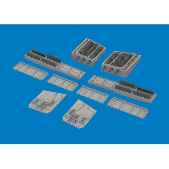 P-40K gun bays PRINT for Eduard, 1/48 - Eduard Accessories 6481195