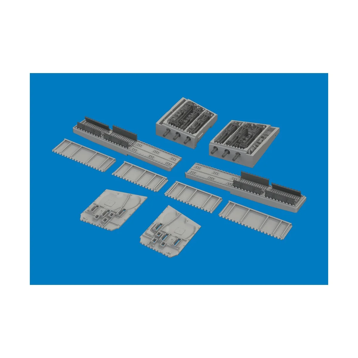 P-40K gun bays PRINT for Eduard, 1/48 - Eduard Accessories 6481195