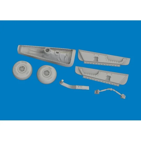 P-40K tail wheel bay PRINT for Eduard, 1/48 - Eduard Accessories 64...