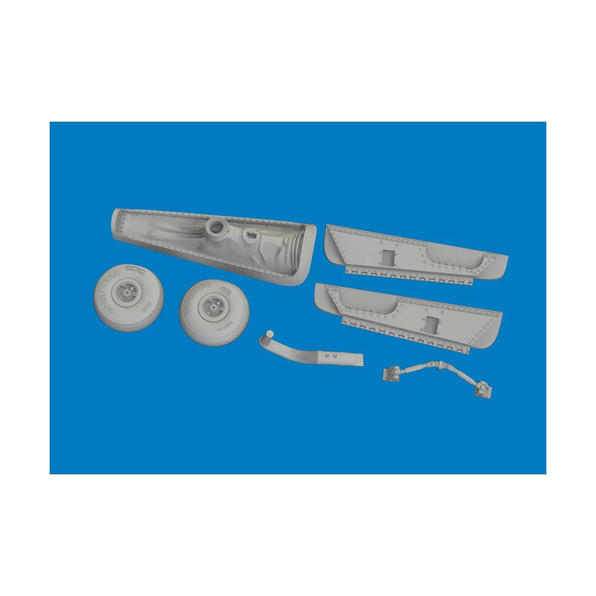 P-40K tail wheel bay PRINT for Eduard, 1/48 - Eduard Accessories 64...