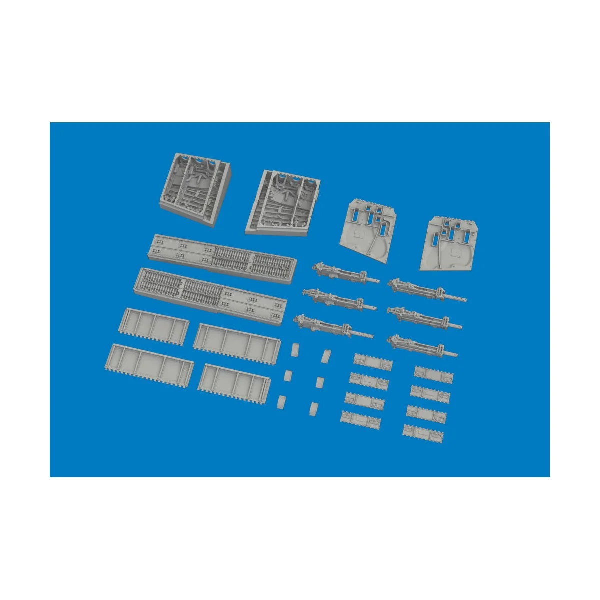 P-40K gun bays PRINT for Eduard, 1/48 - Eduard Accessories 6481195