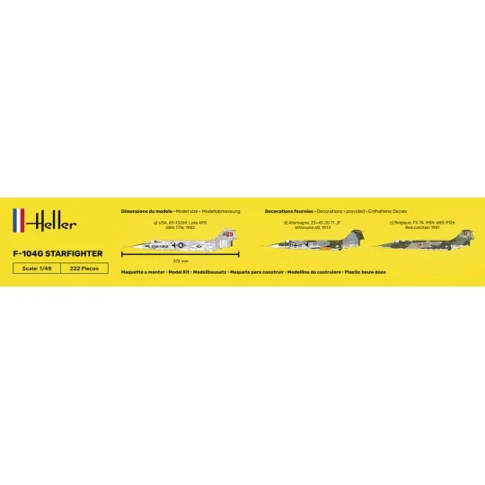 STARTER KIT F-104G Starfighter, 1/48 - Heller 35520