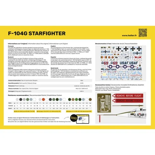 STARTER KIT F-104G Starfighter, 1/48 - Heller 35520