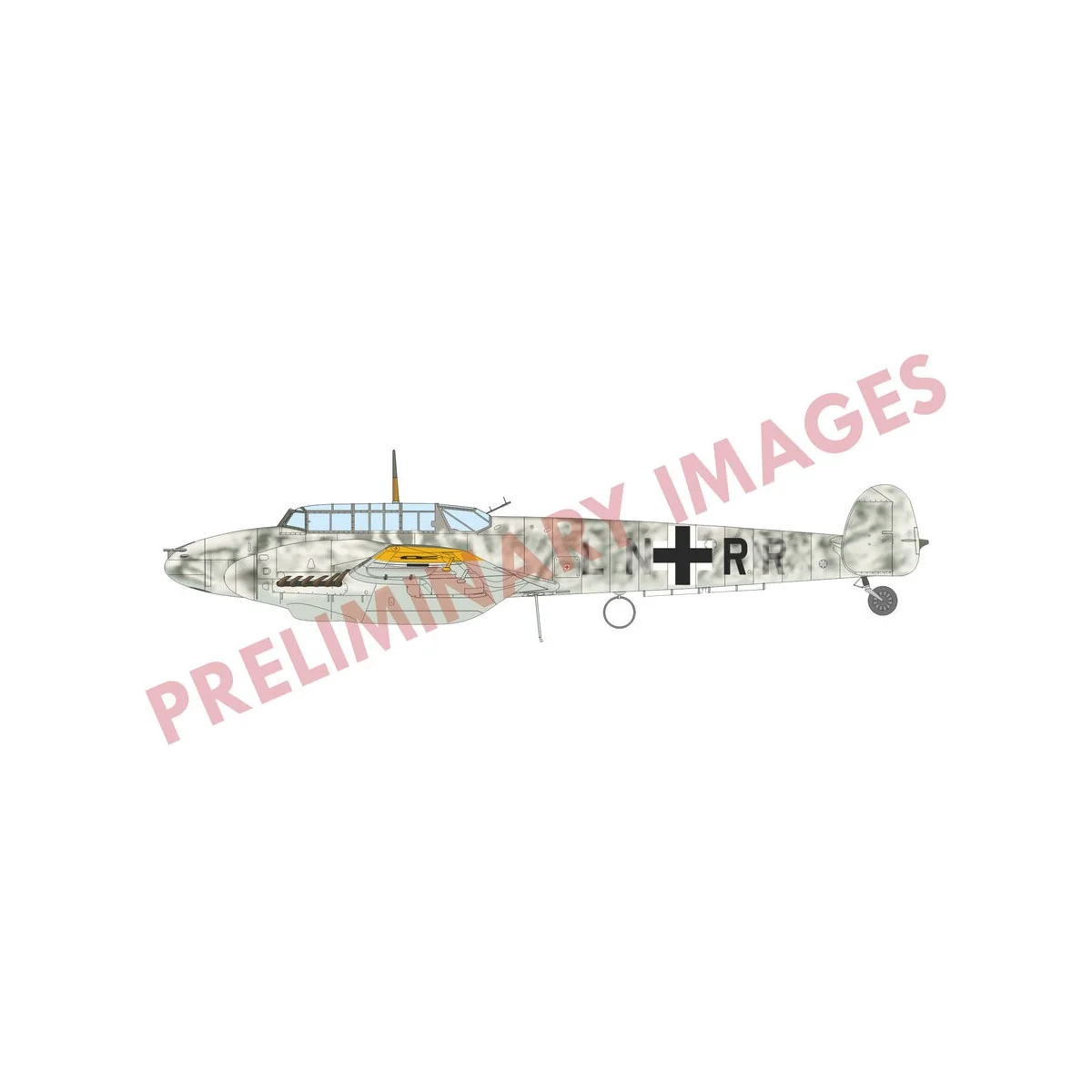 Bf 110F, 1/72 - Eduard Plastic Kits 7084