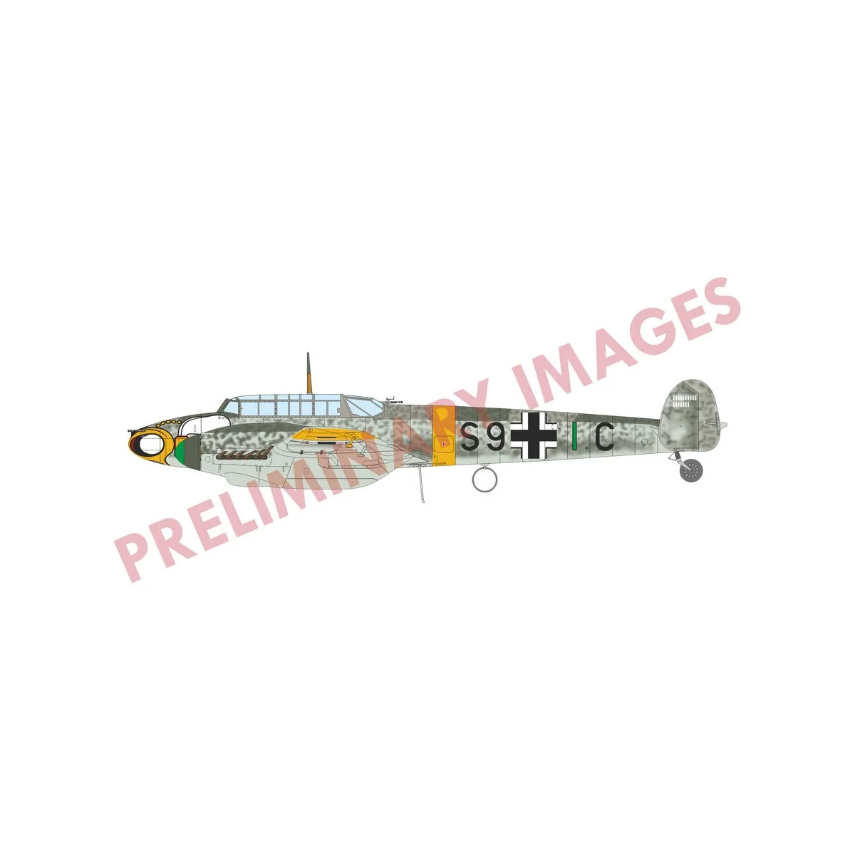 Bf 110F, 1/72 - Eduard Plastic Kits 7084