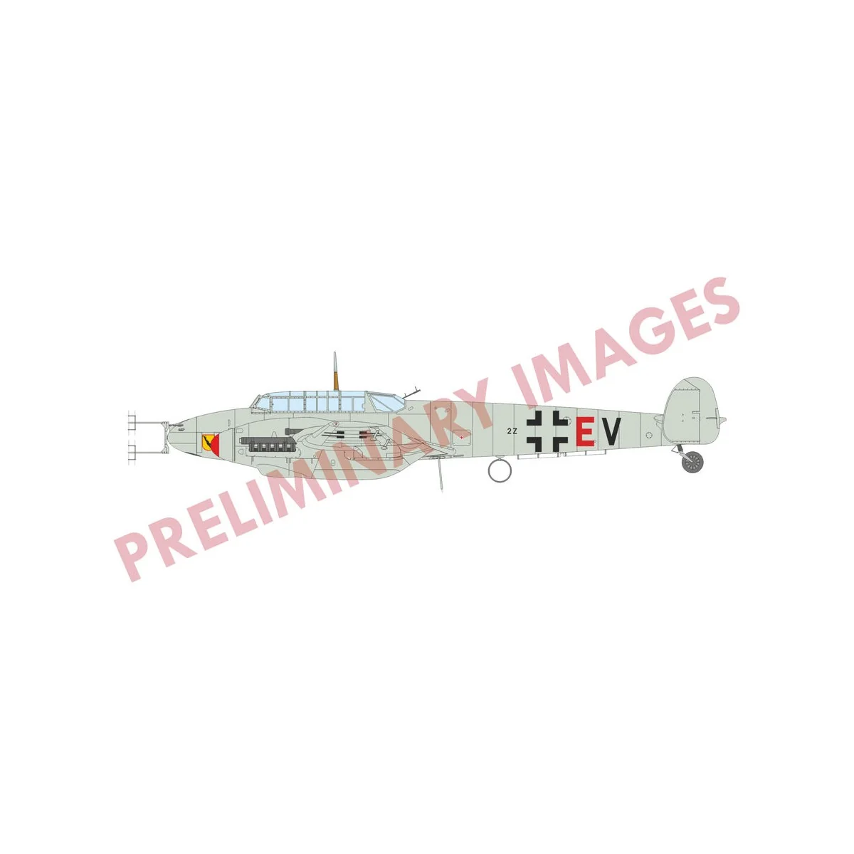 Bf 110F, 1/72 - Eduard Plastic Kits 7084