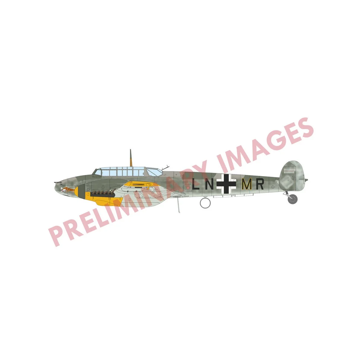 Bf 110F, 1/72 - Eduard Plastic Kits 7084