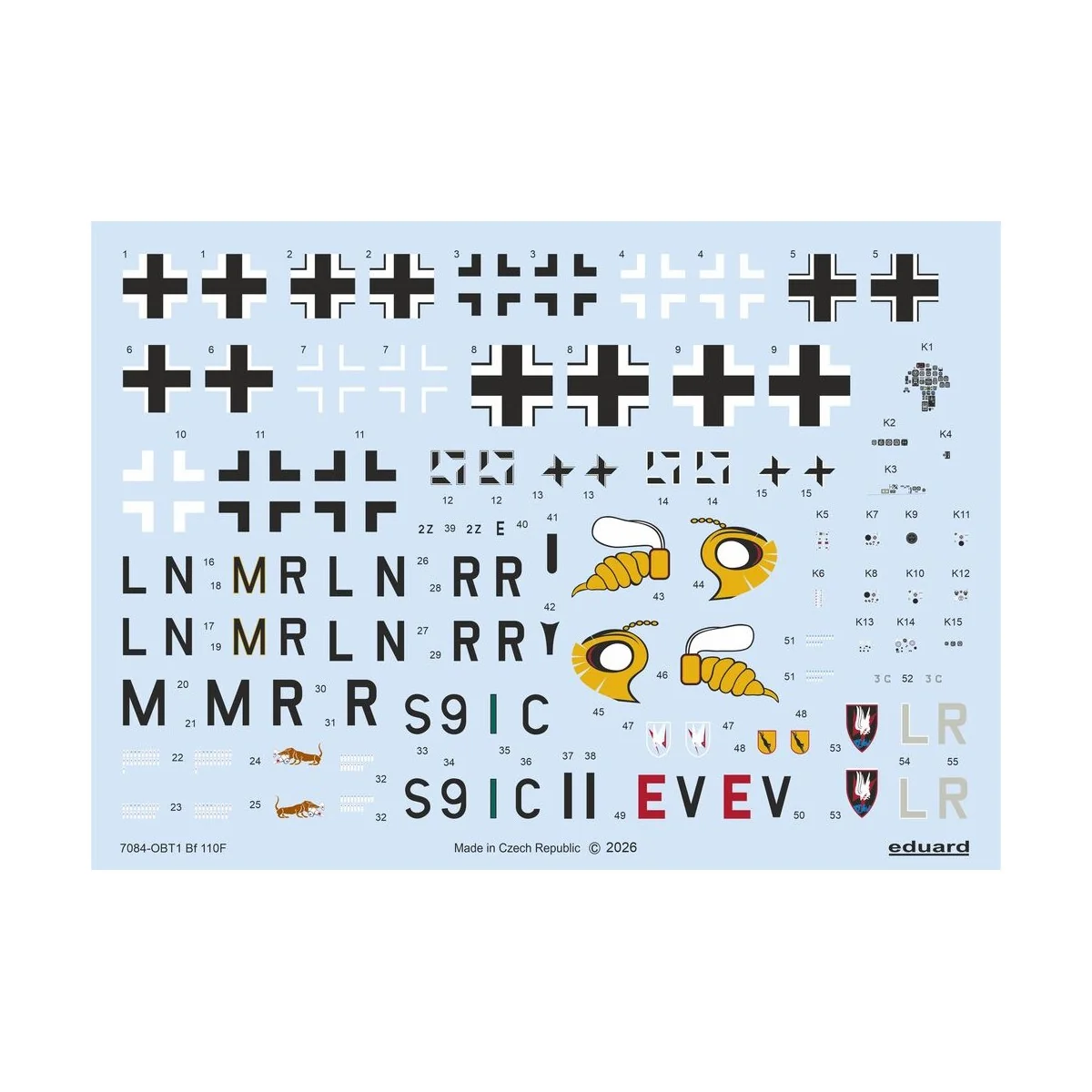 Bf 110F, 1/72 - Eduard Plastic Kits 7084