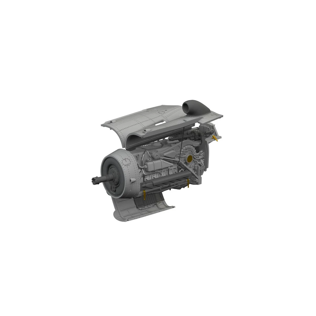 Bf 109K-4 engine PRINT 1/72 for Eduard, 1/72 - Eduard Accessories 6...