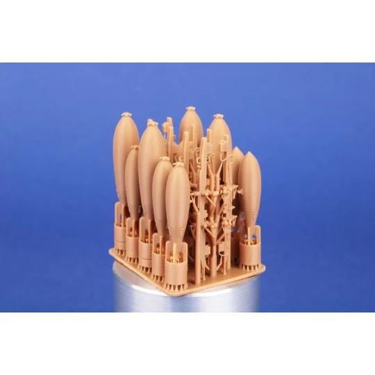 HP.52 Hampden B.Mk.I - Fuselage Bomb Bay Ordnance Set for ICM, 1/48...