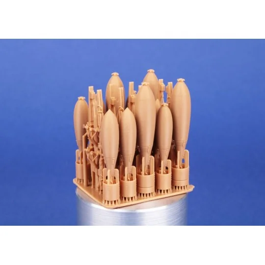 HP.52 Hampden B.Mk.I - Fuselage Bomb Bay Ordnance Set for ICM, 1/48...