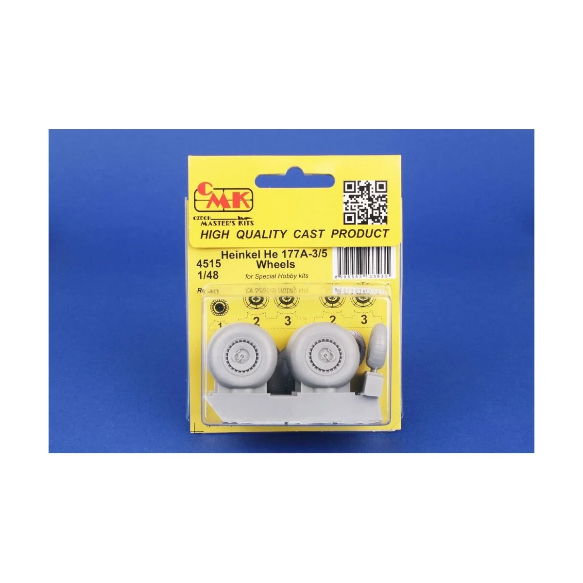 Heinkel He 177A-3/5 Wheels for Special Hobby, 1/48 - CMK 129-4515