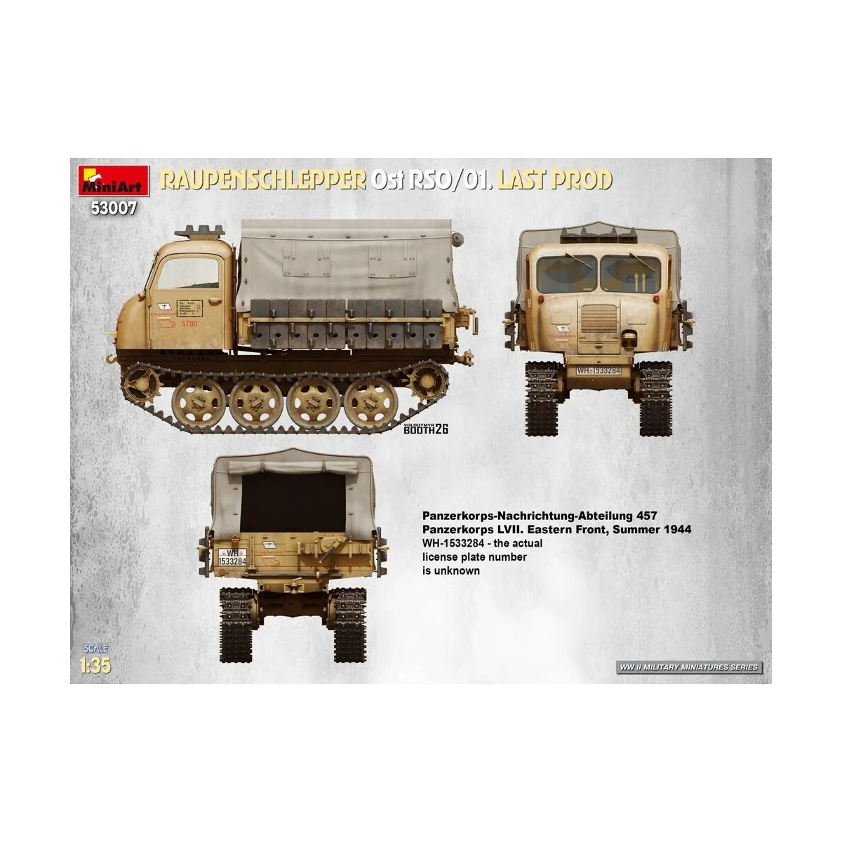 Raupenschlepper Ost RSO/01. Last Prod, 1/35 - MiniArt 53007