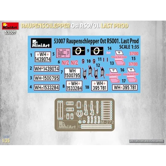Raupenschlepper Ost RSO/01. Last Prod, 1/35 - MiniArt 53007
