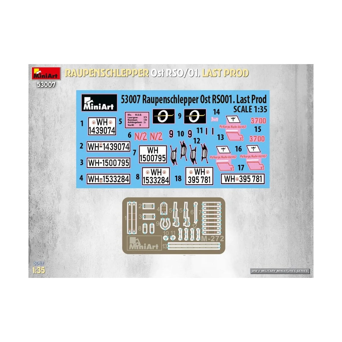 Raupenschlepper Ost RSO/01. Last Prod, 1/35 - MiniArt 53007