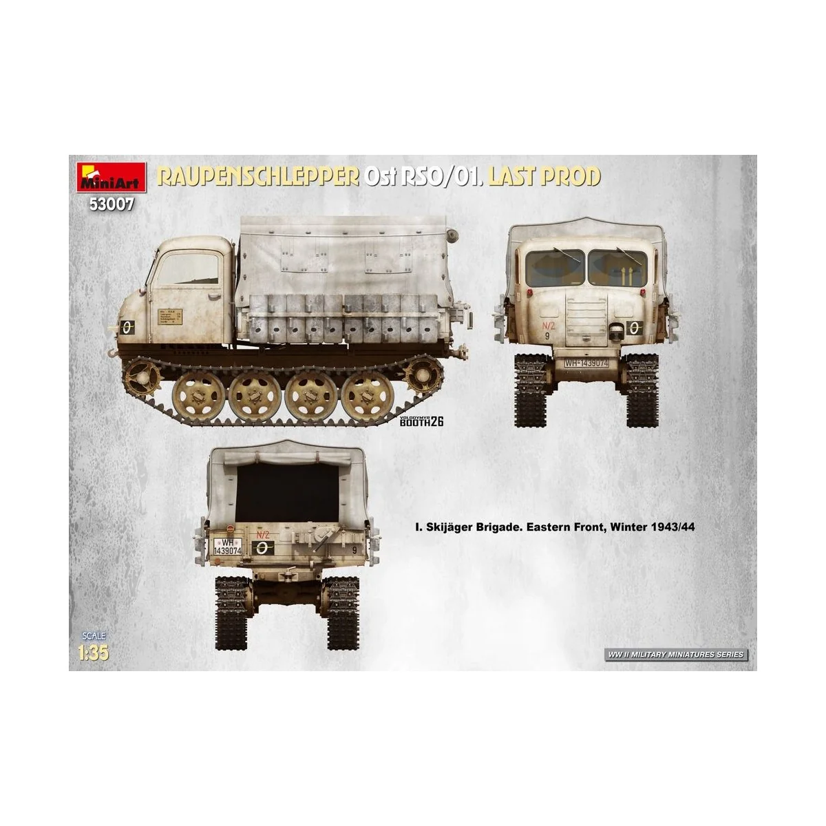 Raupenschlepper Ost RSO/01. Last Prod, 1/35 - MiniArt 53007