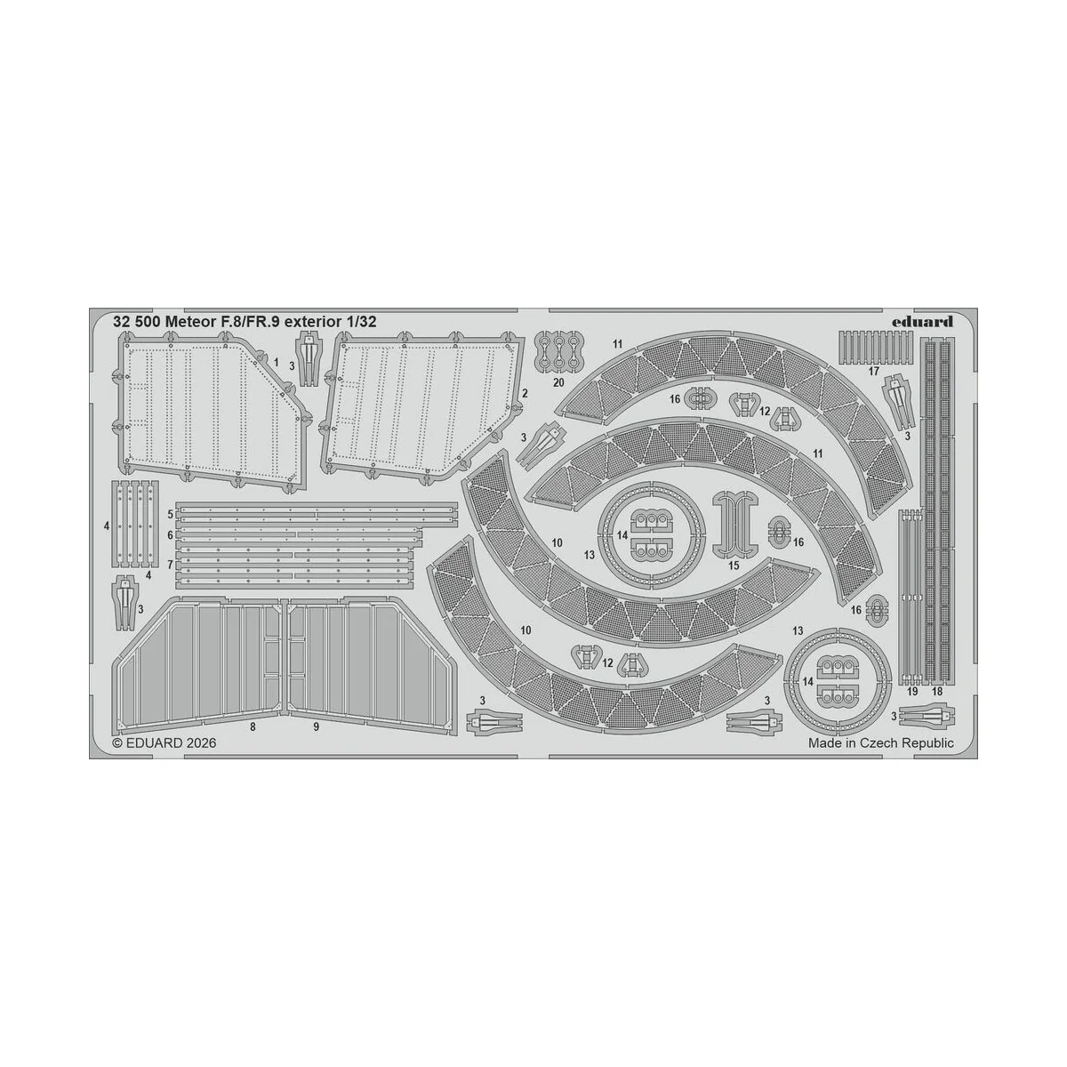 Meteor FR.9 1/32 for Revell, 1/32 - Eduard Accessories BIG33174