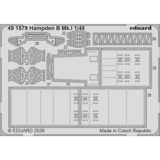 Hampden B Mk.I 1/48 for ICM, 1/48 - Eduard Accessories BIG49475