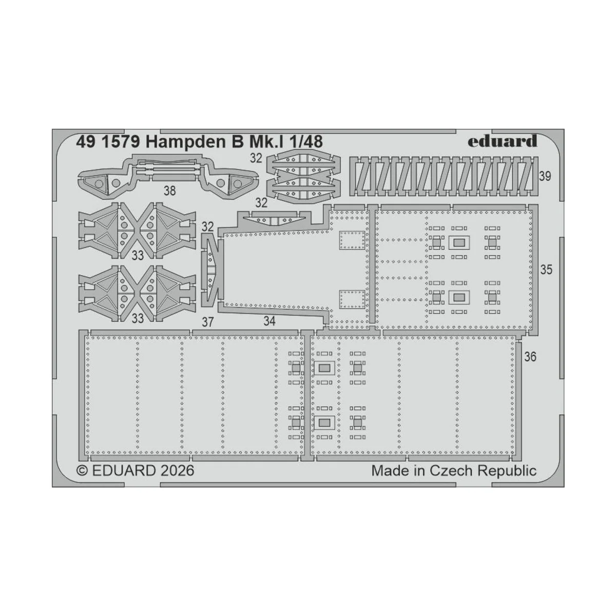 Hampden B Mk.I 1/48 for ICM, 1/48 - Eduard Accessories BIG49475