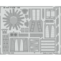 P-47M 1/48 for Miniart, 1/48 - Eduard Accessories BIG49476