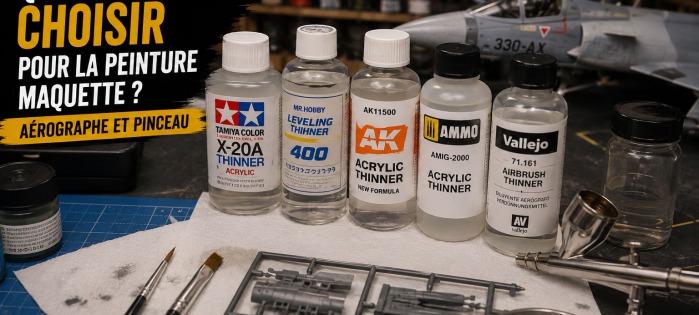 Quel diluant choisir pour la peinture maquette ? Aérographe et pinceau