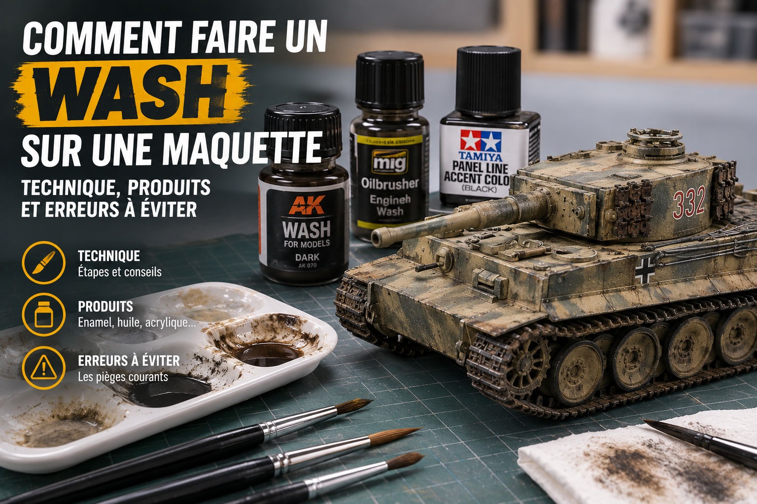 How to Do a Wash on a Scale Model: Technique, Products and Mistakes to Avoid